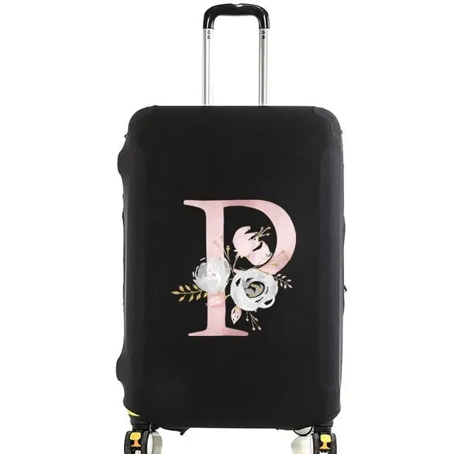 Housse Valise Personnalisée Fleurs Roses | Protection Bagage Réutilisable
