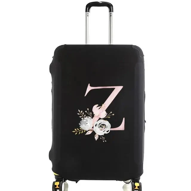 Housse Valise Personnalisée Fleurs Roses | Protection Bagage Réutilisable