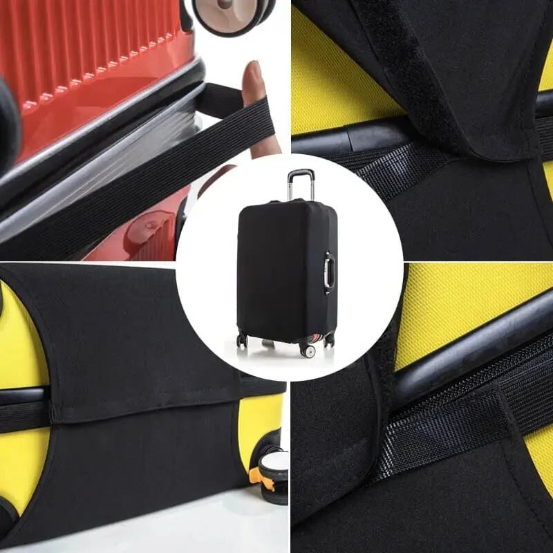 Housse Valise Élastique Bleu Marine | Protection Antivol Polyester