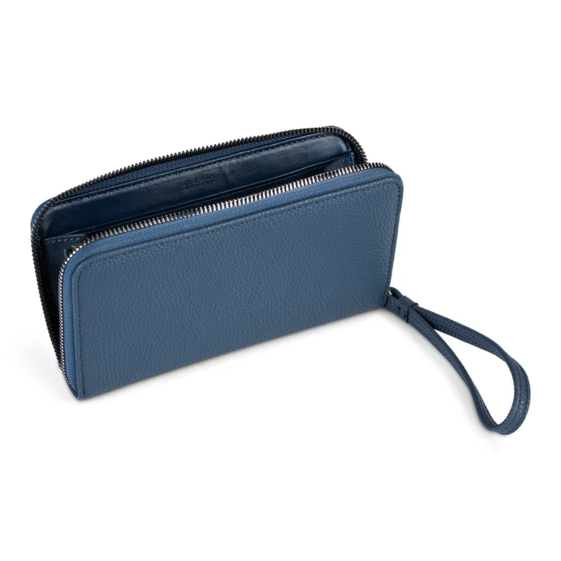 Bentley Amour Classic Zip-Around Wallet with Wrist Strap