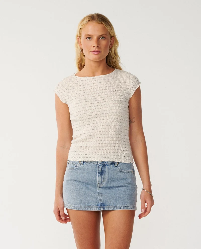 Bossa Nova Textured Short Sleeve Tee