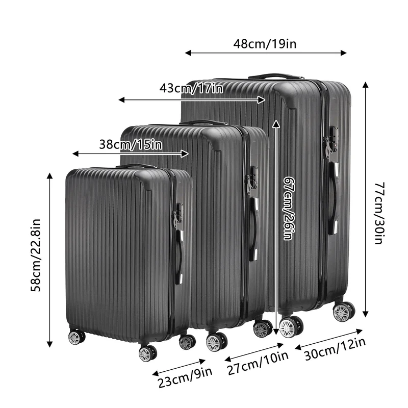 Set de Valises Rigides Tsa | Sécurité et Maniabilité 360°