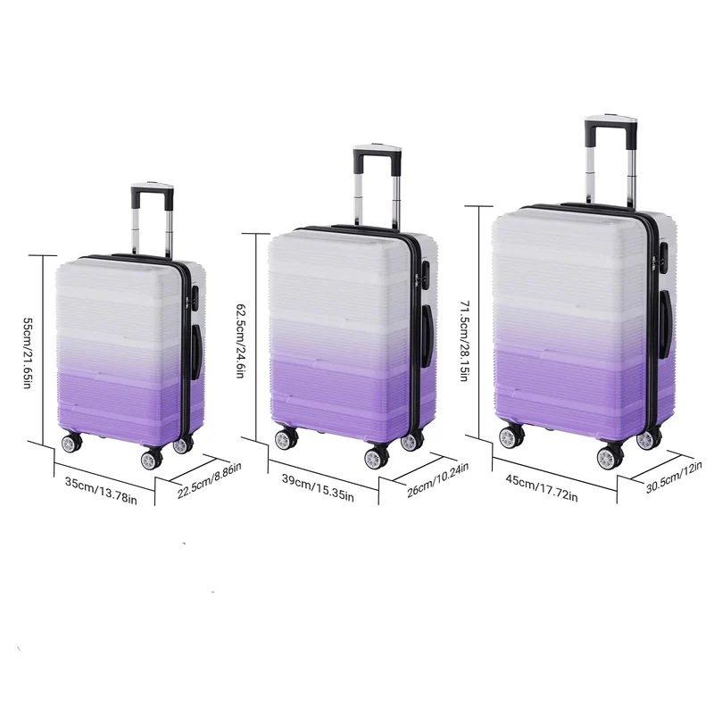 Set de Valises à Code Femme | Coque Rigide Abs Légère