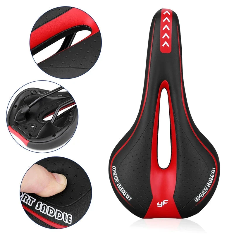 Selle de Vélo en Gel Ergonomique | Centre Creux Respirant