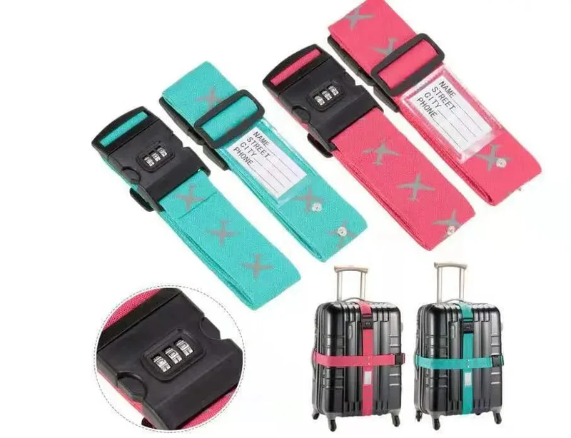 Sangle Valise Motif Avion | Motif Réfléchissant Sécurité