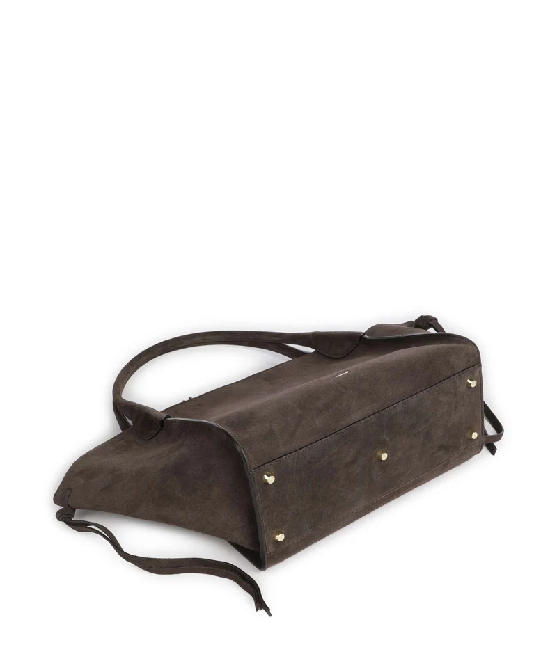 Abro Suede Vibe Big Cabas dark brown