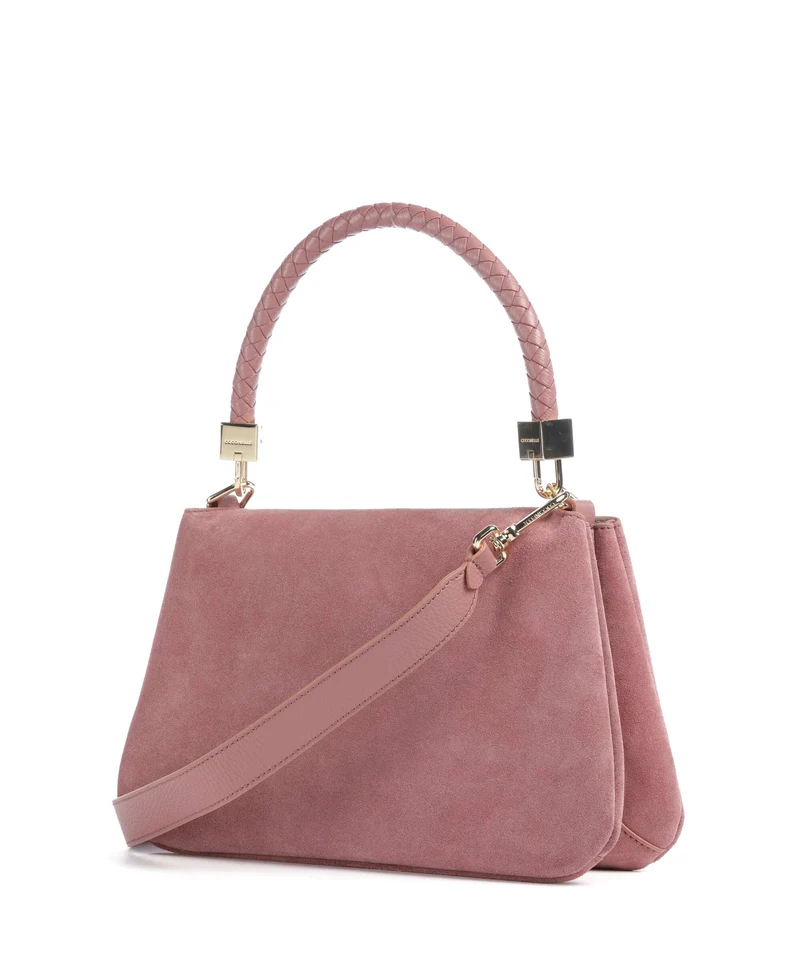 Coccinelle Tiggy Suede Sac porté épaule winter rose