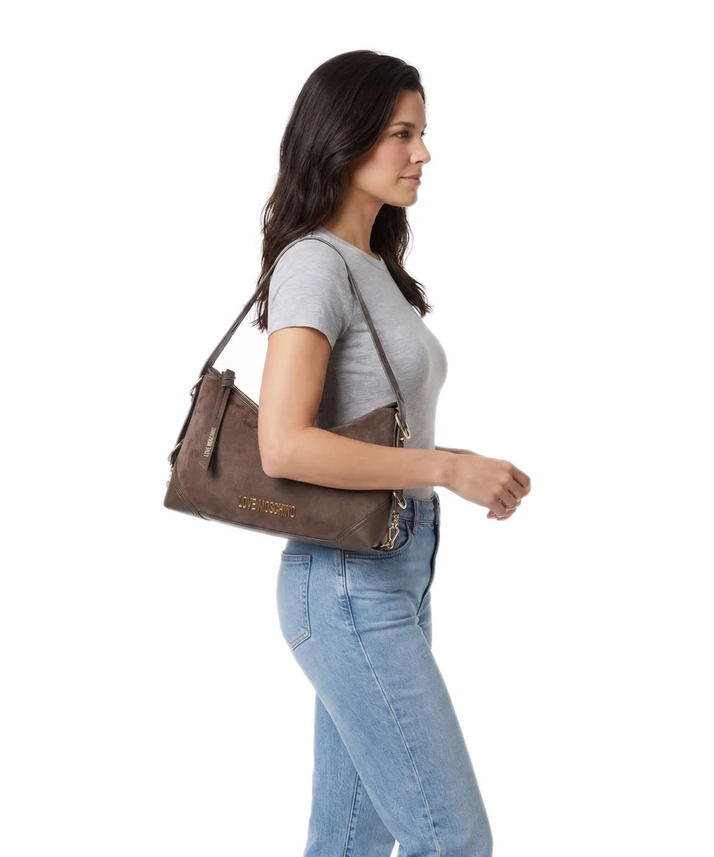 Love Moschino Signature Sac fourre-tout marrone