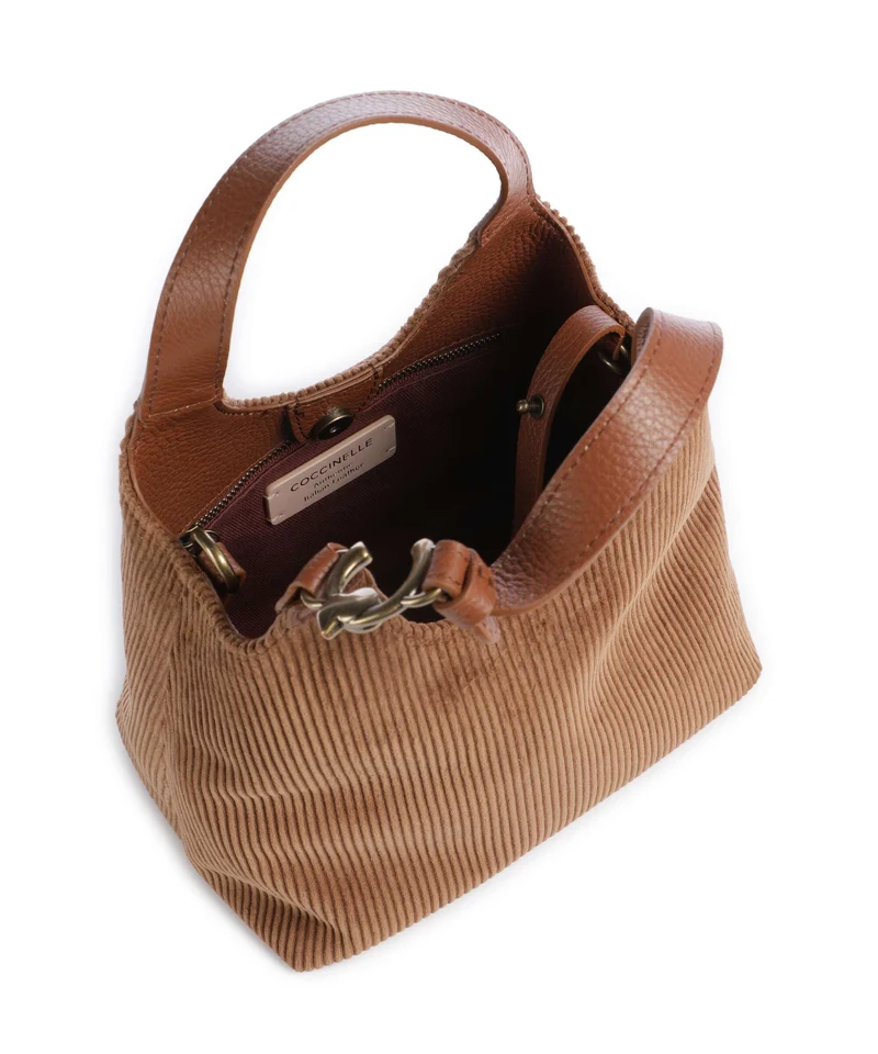 Coccinelle C-Easy Corduroy Sac à main cognac