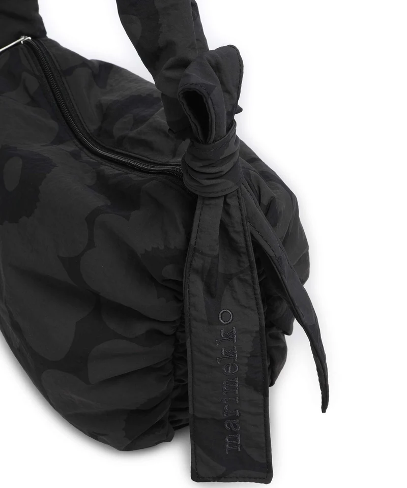 Marimekko Utu M Unikko Sac porté épaule dark grey/black