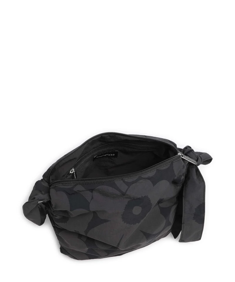 Marimekko Utu M Unikko Sac porté épaule dark grey/black