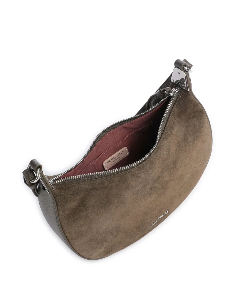 Coccinelle Fujiko Suede Sac bandoulière fango