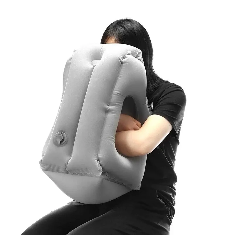 Coussin de Voyage Gonflable Frontal | Support Tête Ergonomique