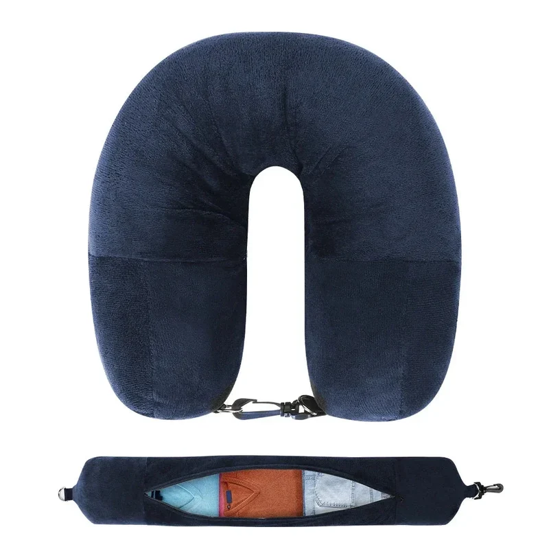 Coussin de Voyage Ergonomique | Remplissable Vêtements Pratiques
