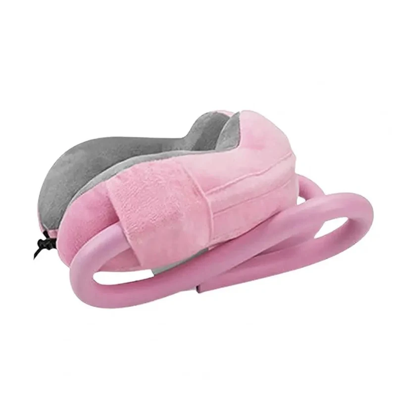 Coussin de Voyage avec Support Téléphone | Mousse Mémoire et Coton