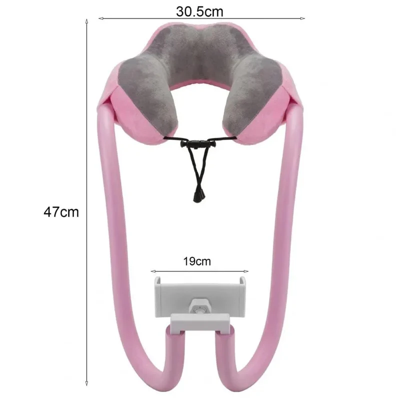 Coussin de Voyage avec Support Téléphone | Mousse Mémoire et Coton