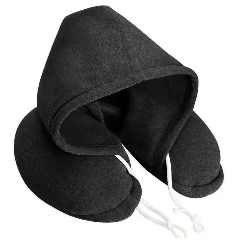 Coussin de Voyage avec Capuche | Isolation Visuelle Intégrée