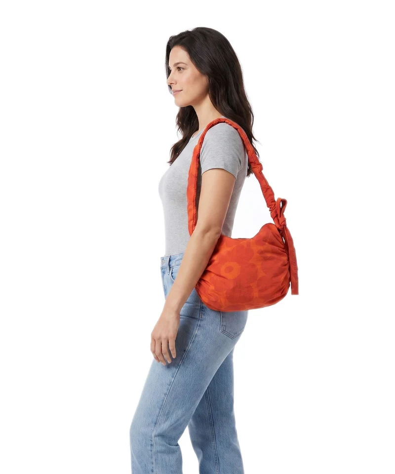 Marimekko Utu M Unikko Sac porté épaule red/dark orange