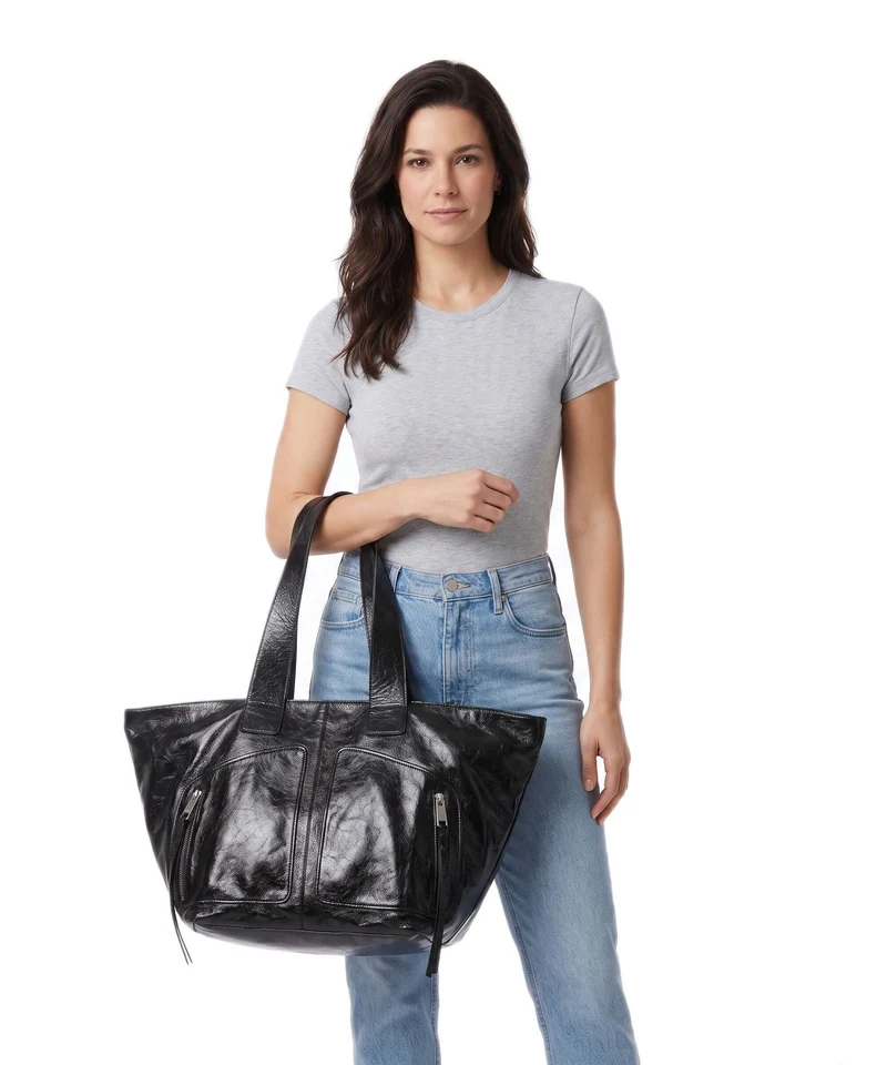AllSaints Jean Rey Cabas black/silver