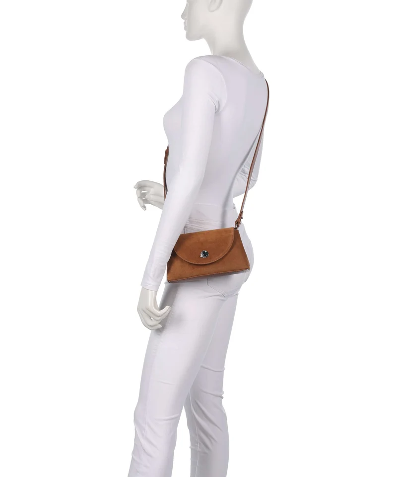 Coccinelle Nikla Suede Sac bandoulière cognac