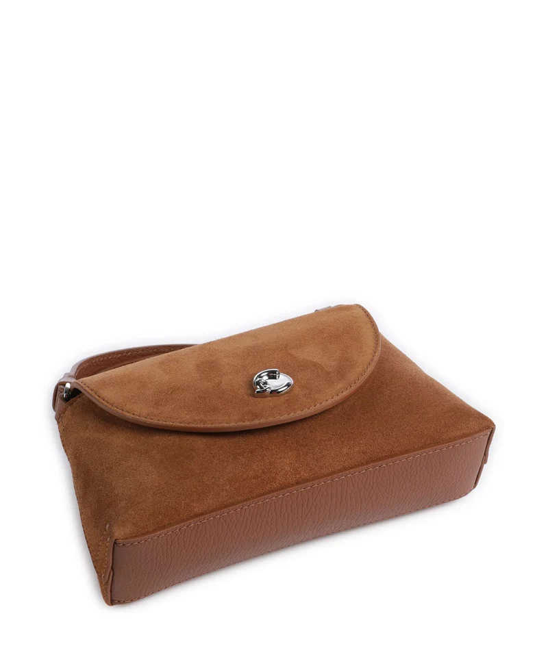 Coccinelle Nikla Suede Sac bandoulière cognac