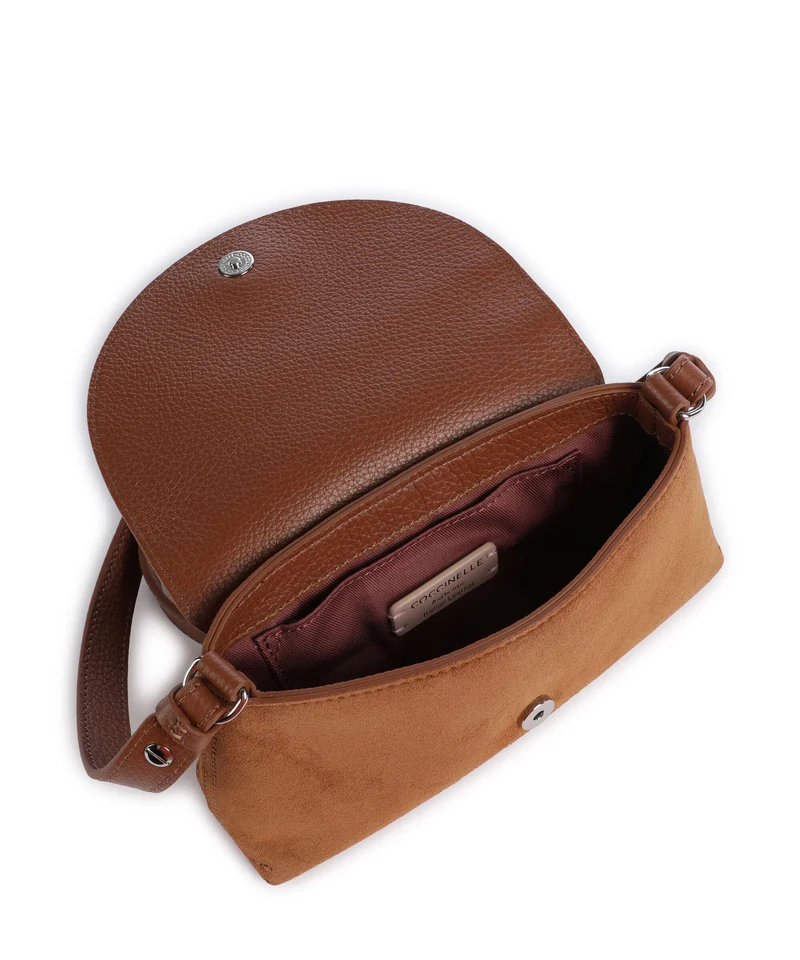 Coccinelle Nikla Suede Sac bandoulière cognac
