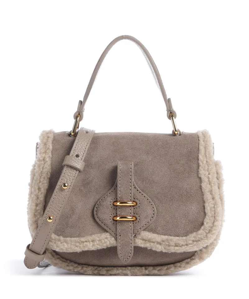 Coccinelle Mavery Suede Sac bandoulière warm taupe