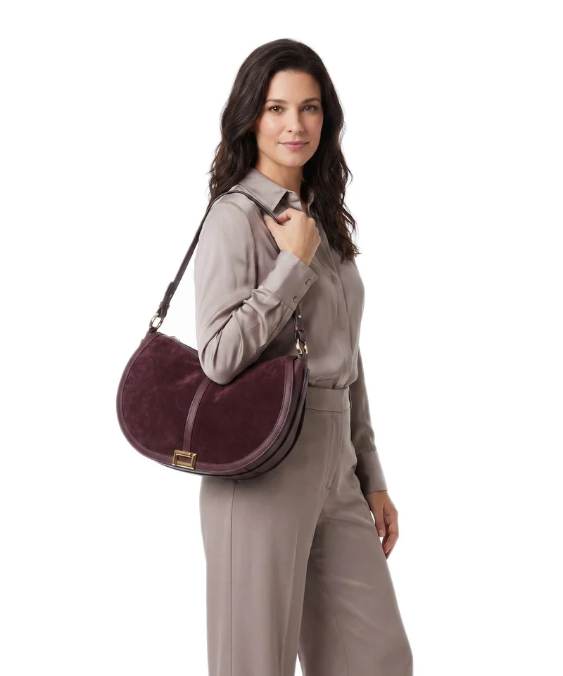 Lancel Céleste L Sac porté épaule cassis