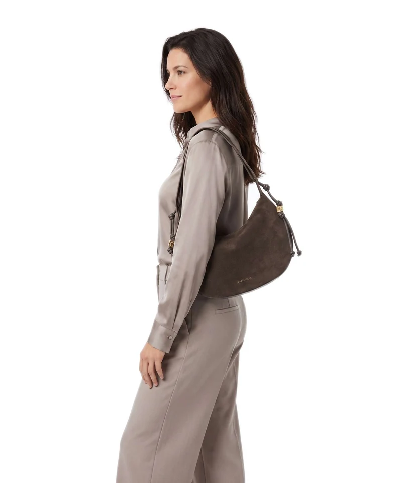 Coccinelle Thess Suede Sac fourre-tout fango