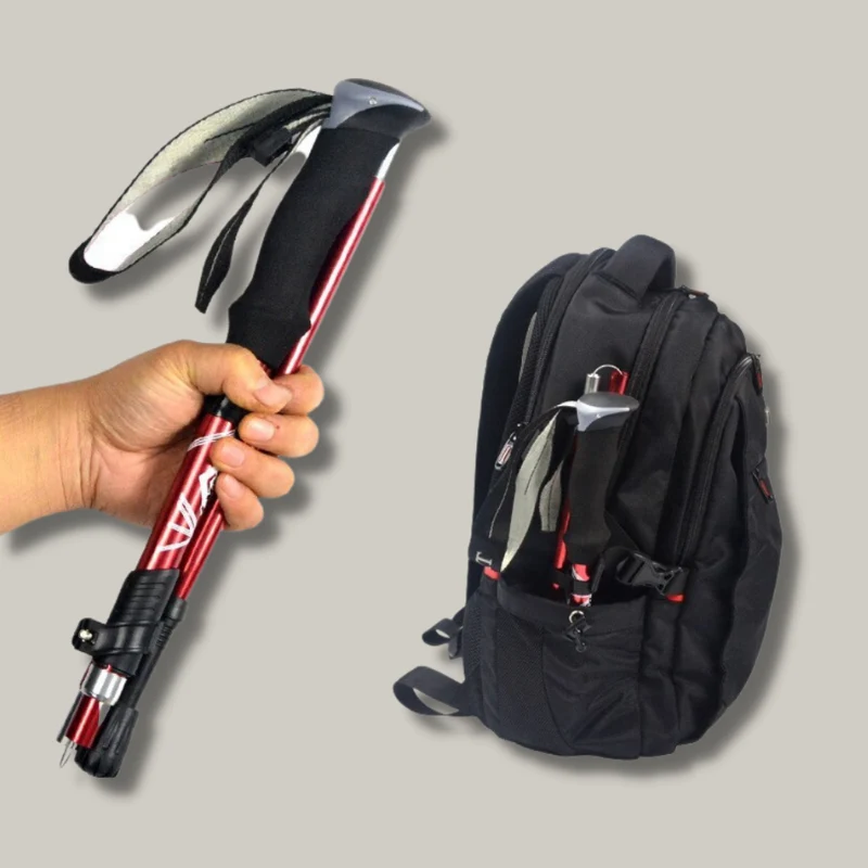 Bâton de Randonnée Léger Réglable | Aluminium Robuste et Ergonomique