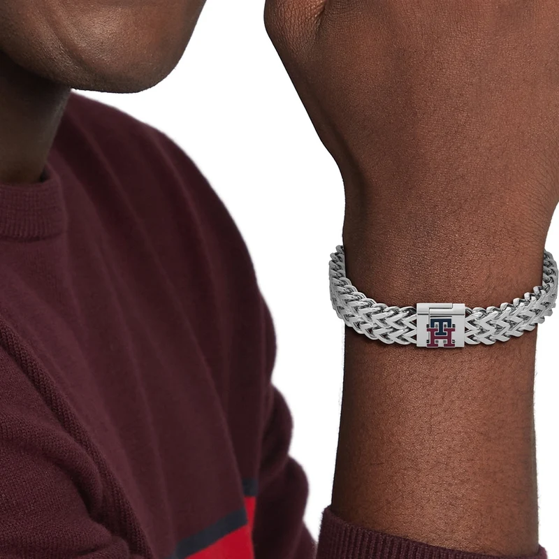 Tommy Hilfiger Monogram Bracelet Argent TJ2790462