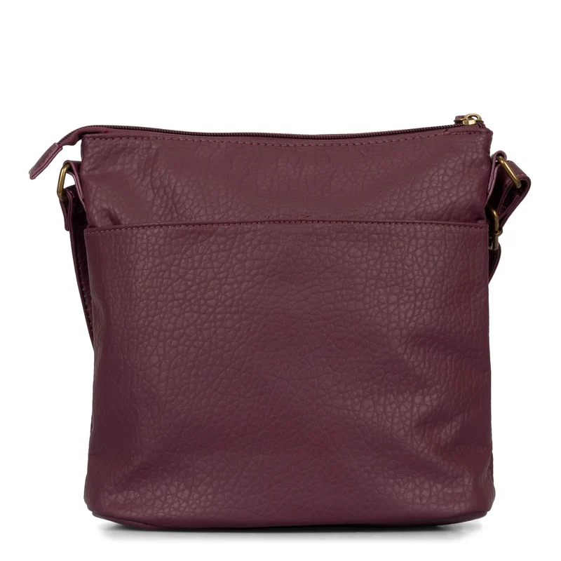 Pebbled N/S Crossbody Bag