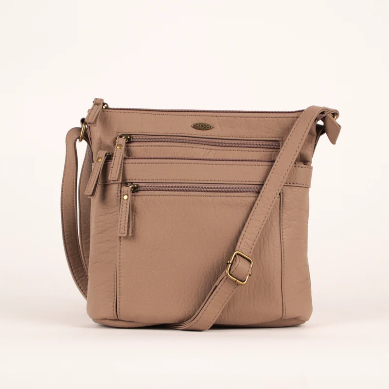 Pebbled N/S Crossbody Bag