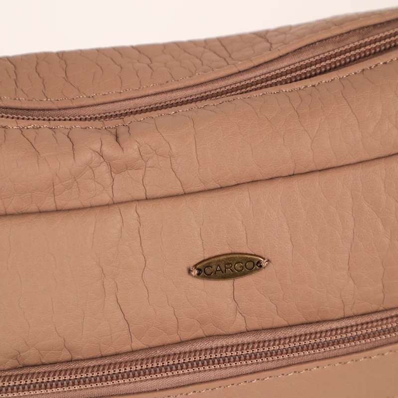 Pebbled N/S Crossbody Bag