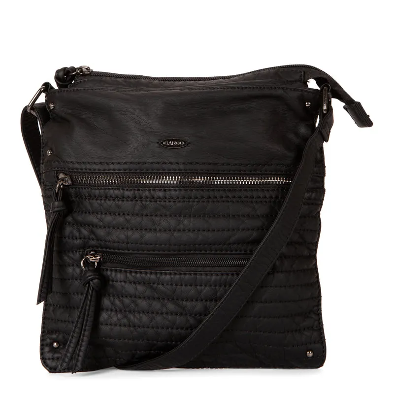 Quilted Multi Zip Crossbody