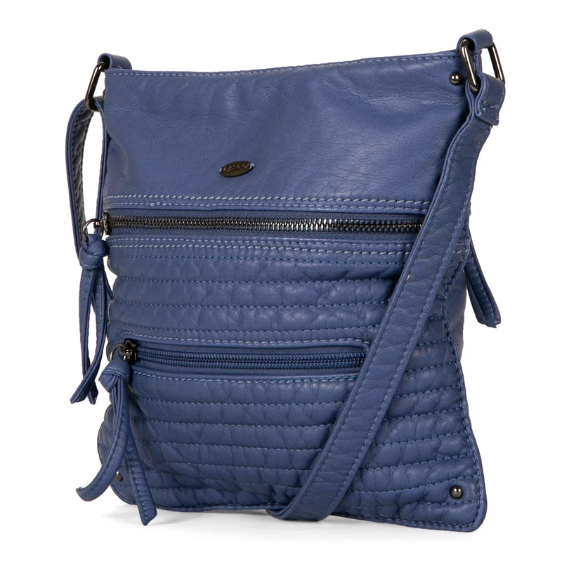 Quilted Multi Zip Crossbody