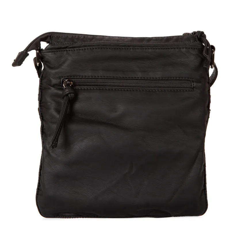 Quilted Multi Zip Crossbody