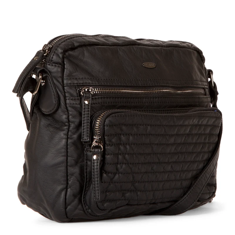 Quilted Crossbody with Front Pouch