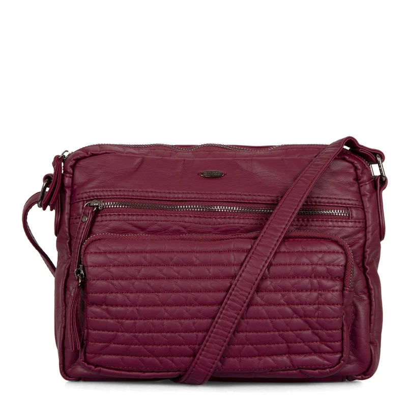 Quilted Crossbody with Front Pouch