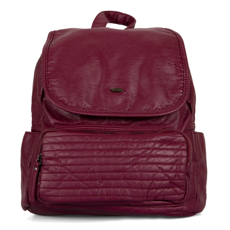 Quilted Front Flap Backpack