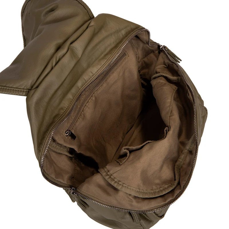 Quilted Front Flap Backpack