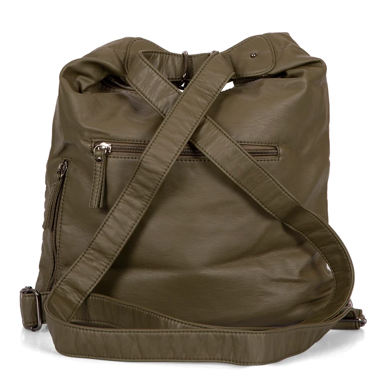 Quilted Convertible Hobo Bag