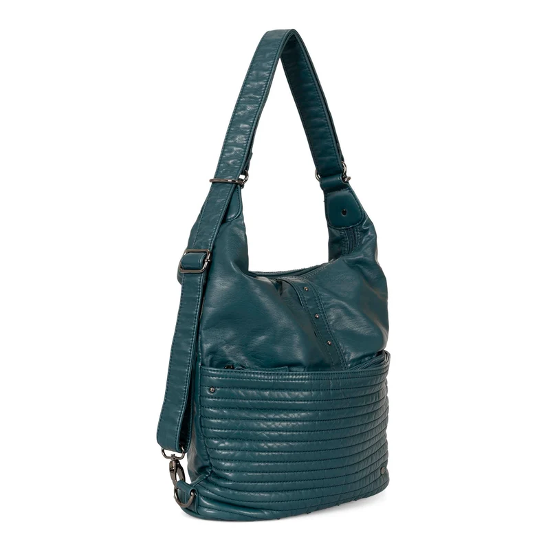 Quilted Convertible Hobo Bag
