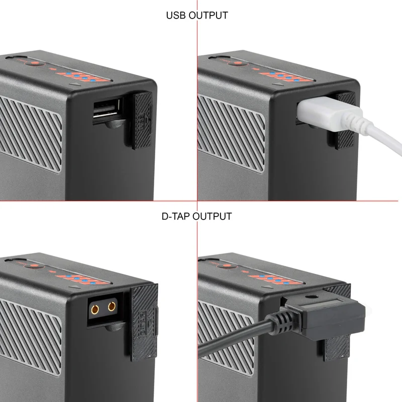 Ensemble 2 Piles BP-U65 lithium-ion avec Chargeur Double LCD