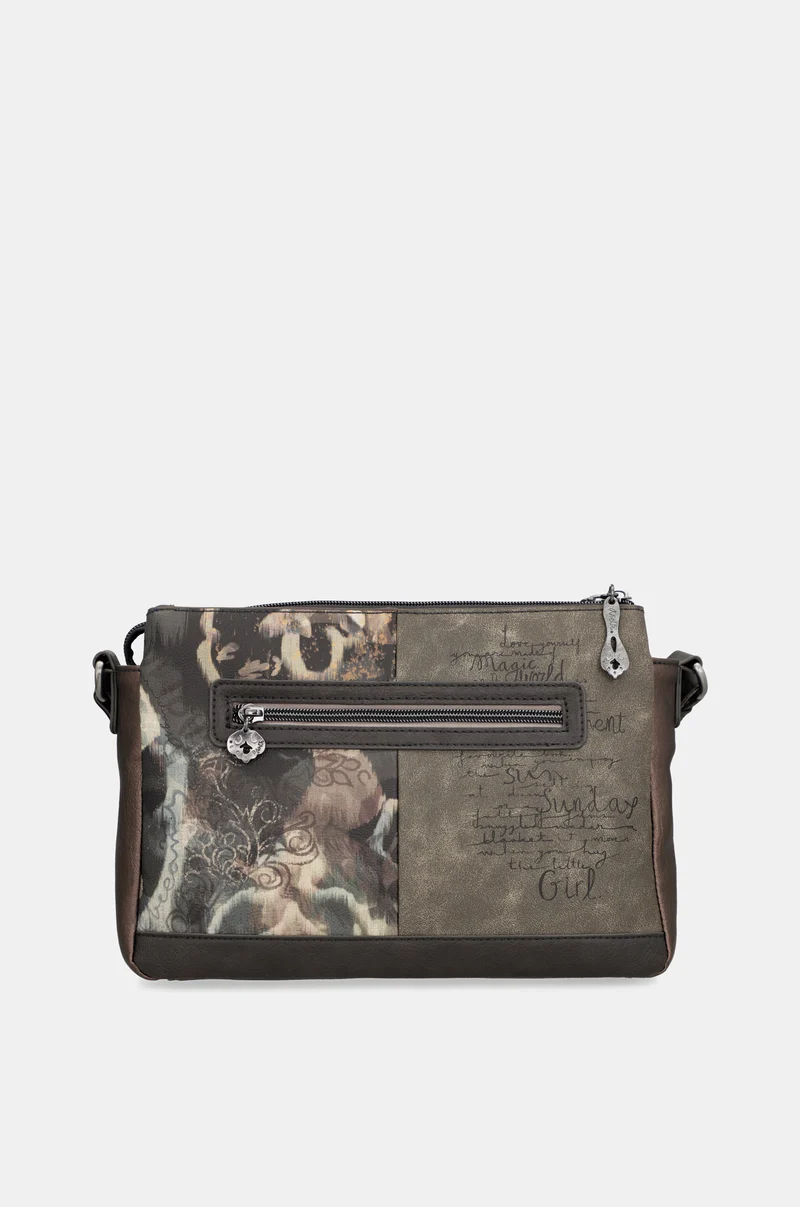 Sac bandoulière à motifs 3 compartiments Real
