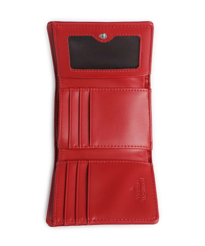 Vivienne Westwood Frame Naplak Small Portefeuille red