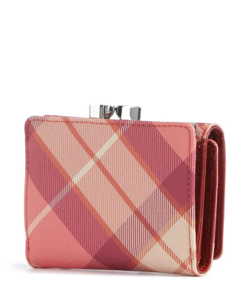 Vivienne Westwood Frame Buccia D'Arancia Small Portefeuille fraser pink
