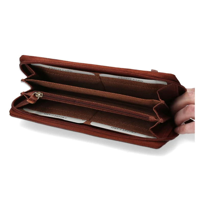 Portefeuille en cuir Coleen Exclusivité