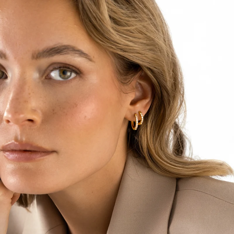 Mockberg Shiny Hoops Medium MO586
