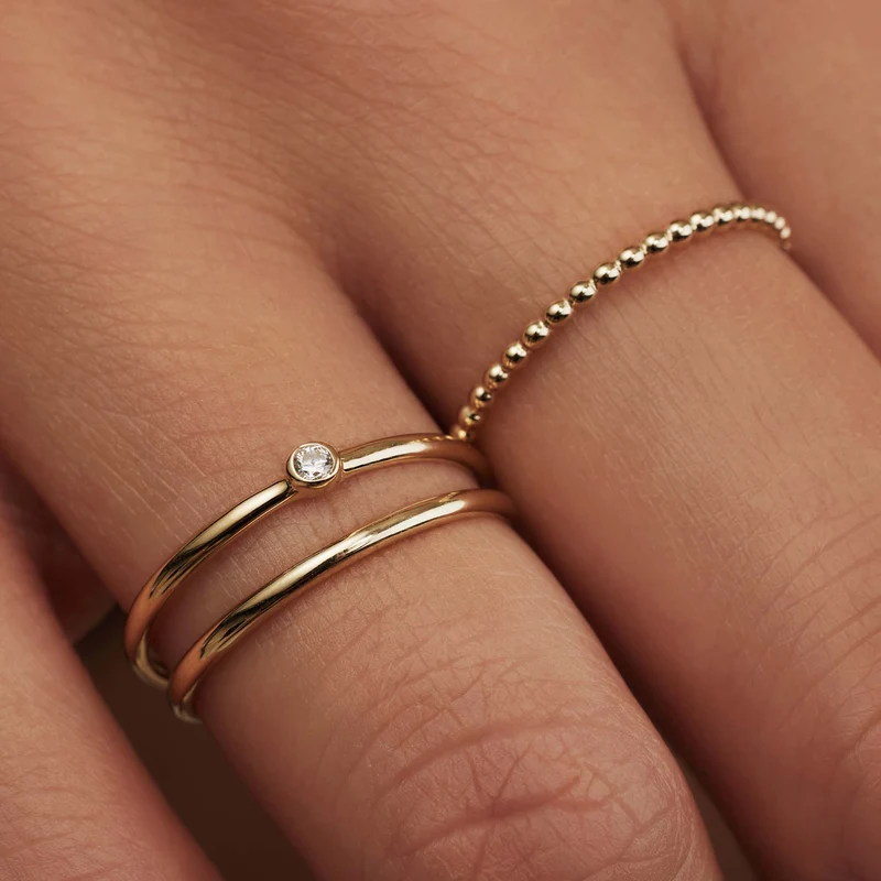 Isabel Bernard Rivoli Bague Or 14 carats IB330076-52